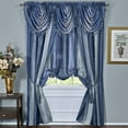 thumbnail image 3 of Achim Ombre Polyester Light Filtering Waterfall Valance, Blue, 46" x 42", 3 of 4