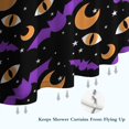 thumbnail image 6 of Halloween Bat Moon Eye Pattern Shower Curtain 36"x72" ,Bathroom Decorative Shower Curtains Set with 12 Hooks,Modern Waterproof Washable Shower Curtain, 6 of 6