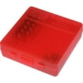 thumbnail image 3 of MTM 100 Round Flip-Top 380/9MM Cal Ammo Box - Clear Red (8 Pack), 3 of 4