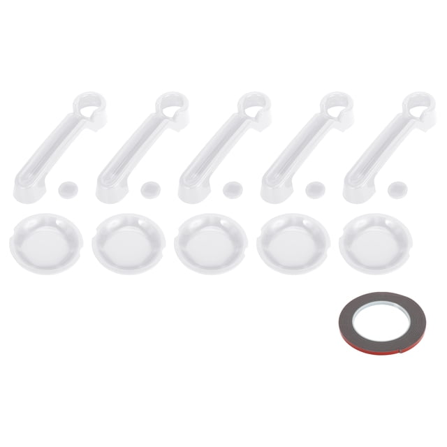 Cubierta de manija de puerta Unique Bargains para Jeep Wrangler JK JKU 2007-2018, cubierta de manija de portón trasero, juego de guardas de receso, decoración exterior, trim ABS, 1 juego blanco