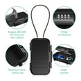 thumbnail image 4 of Safe Lock Box Portable Safe Case 4-Digit Combination Lock With Rope Outdoor Camp Hiking Sports Gym Security Storage Key Box ,Easy to Use, 4 of 7