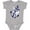 AC-Heather Grey, variant on First Mate with Anchor and Banner Boys or Girls Baby Bodysuit