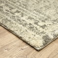 thumbnail image 4 of HomeRoots 508320 2 x 8 ft. Gray Ivory Beige & Taupe Oriental Power Loom Stain Resistant Runner Area Rug, 4 of 5