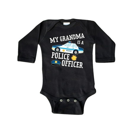 

Inktastic My Grandma is a Police Officer Gift Baby Boy or Baby Girl Long Sleeve Bodysuit