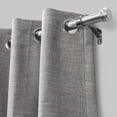 Lumi 1" Drapery Single Curtain Rod Set with End Cap finials