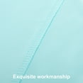 thumbnail image 4 of Ntbay Premium 1800 Series Microfiber Queen Flat Sheet with 4 inches Hem, Ultra Soft and Breathable Top Sheet, 90x102 inches, Aqua, 4 of 5