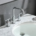 thumbnail image 4 of YASINU  8 Inch Luxury Widespread Bathroom Sink Faucet with Pop-Up Drain Chrome/Clear Chrome Finish, 4 of 5
