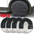 thumbnail image 1 of 4pcs Heavy Duty Tire Cover Set Rv Wheel Motorhome Wheel Covers Rain Protection, 1 of 4
