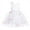 White, variant on Flower Girls Dress V-Back Satin Ball Gown Bowknot Sleeveless Ruffle Tulle Pageant Dresses Blue Size 5-6T