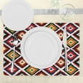 thumbnail image 3 of Ambesonne Ikat Place Mats Set of 4, Vintage Folk Border, Standard Size, Multicolor, 3 of 6