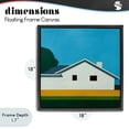 thumbnail image 4 of Stupell Industries Mid-Century Sunkissed Suburbia House Black Floating Frame Canvas Art, 18 x 18, by Jan Weiss, 4 of 8