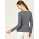 thumbnail image 5 of Cardigan Dobladillo Rizado RebeDe Punto Frente De CorbaPaMujeres Gris S, 5 of 6