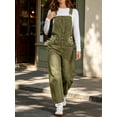 thumbnail image 3 of Women Sleeveless Denim Overall Pants Casual Loose Barrel Leg Jeans Jumpsuit with Pockets, 3 of 7