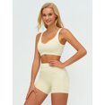 thumbnail image 4 of IDOPIP Womens Workout Sets Color Block Compression Sports Bra Matching High Waist Tummy Control Butt-Lifting Shorts 2 Piece Gym Yoga Pilates Running Outfits, 4 of 8