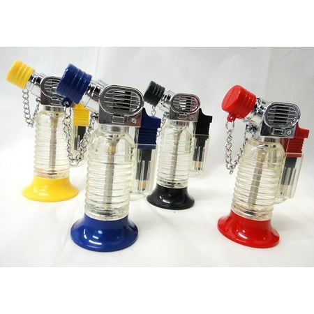 - Clear See-through Butane Torch Lighter,assorted Color,refillable lighter By biwinnovelty Ship from US