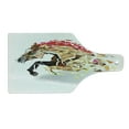 thumbnail image 2 of Diamond Cutting Board, Disappearing Wild Horse in Digital Polygonal Geometric Modern Design Cubism Art, Tempered Glass Cutting and Serving Board, Wine Bottle Shape, Tan Red Brown, by Ambesonne, 2 of 5