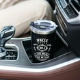 thumbnail image 4 of Uncle Gifts Tumbler, Father''s Day Gifts from Niece Nephew - Best Uncle Ever Gift, Cup Tumblers for Men, #1 Coffee Tumbler, 4 of 6