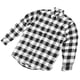 thumbnail image 3 of Camisa a cuadros para hombre, camisa de manga larga a cuadros negra informal a la moda, Tops sueltos para niños para otoño invierno blanco 2XL, 3 of 12