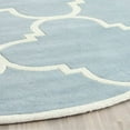 thumbnail image 5 of Safavieh Chatham Tapis Contemporain Bleu - Rond 4 Pieds, 5 of 5