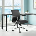 thumbnail image 2 of Mid Back Manager's Chair with Dillon Black Fabric and Chrome Base, 2 of 8