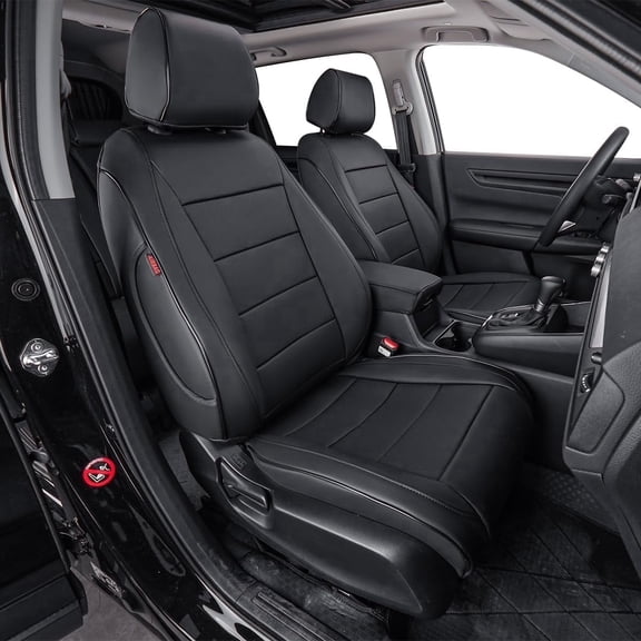 EKR Custom Fit CRV Car Seat Cover for 2023-2026 Honda CR-V EX, EX-L, LX & 2023-2025 Sport, Sport Touring & 2023-2026 CRV Hybrid Sport, Sport Touring, Sport-L- faux Leather Auto Seat Covers(Black)