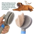 thumbnail image 1 of Self Cleaning Slicker Brush For Dogs And Cats, Pet Grooming Tool, 1 of 1