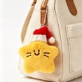 thumbnail image 5 of Hovilon Yellow Chrismas Star Plush Keychain - Christmas Hat Star Doll Plush Keychain, Cute Star Backpack Keychain Accessories, Polyester Soft Festive Pendant Car Interior Decoration Holiday Gift, 5 of 5