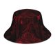 thumbnail image 1 of Balery Red Gothic Skeleton Throne Sombreros para el sol para hombre y mujer, sombrero de pescador con UPF 50+, 1 of 6