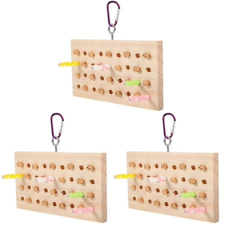 Raindrops 3pcs Parrot Chewing Toy Bird Chewing Keyboard Toy Birdcage Hanging Decor Parakeet Cockatiel Chew Toy