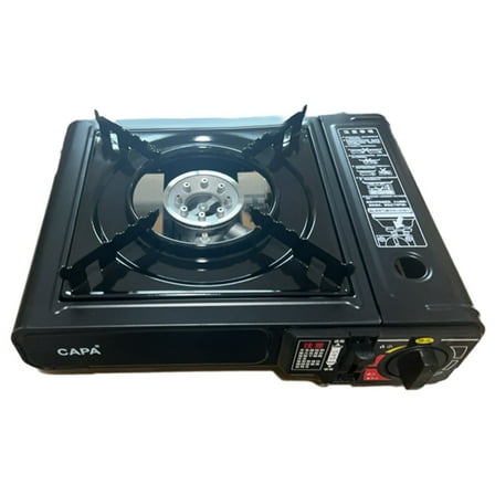 1 set x Burner Propane Camping Stove-Black