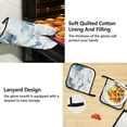 thumbnail image 4 of Distant Mountains in Cloud 5 Pcs Kitchen Set Heat Resistant Oven Mitts and Non-Slip Pot Holders with Adjustable Cooking Apron, 4 of 6