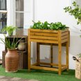 thumbnail image 2 of Outsunny Jardinière Surélevée en Bois avec Table d'Appoint Pliante, 2 of 9