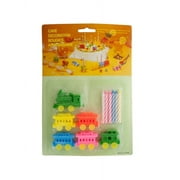 Toy Train Cake Decoration With Candles, 24 Count