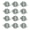 Green, variant on KGJQ 12PCS Wall Hooks, with 3-Branch Rotating Design, Self-Adhesive Waterproof Organizer, Strong Load-Bearing Hooks for Bathroom Kitchen