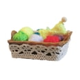 thumbnail image 4 of Cesta para casa de muñecas,Mini bolas de hilo de lana en miniatura para casa de muñecas,1:12 Accesorio para casa de muñecas Bolas de hilo para tejer,1/12 Decoración para casa de muñecas, 4 of 8