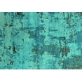 thumbnail image 1 of Ahgly Company Machine Washable Indoor Rectangle Oriental Turquoise Blue Industrial Area Rugs, 7' x 10', 1 of 4