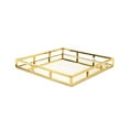 thumbnail image 1 of Classic Touch MT715G Square Mirror Tray, Gold, 1 of 1