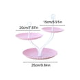 thumbnail image 3 of EGNMCR Organization and Storage, Storage Bins, Storage Containers Multi-layer Candy Wedding Ktv Living Room Fruit Dry Fruit Refreshment Three-layer Fruit P lastic Storage Tray, 3 of 6