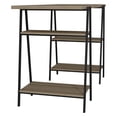 thumbnail image 4 of Ellis Home Office Desk with 4 Shelves in Dark Oak and Black, 4 of 7
