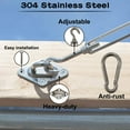 thumbnail image 2 of HAHADAXA Gooswexmzl Shade Sail Hardware Kit, Stainless Steel Hardware Kit for Triangle Square Rectangle Sun Shade Sail Installation for Patio Lawn, 2 of 7