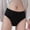Black, variant on Lumosvexa Women's Briefs Breathable Cotton Soft Comfort High Waist Menstrual Period Daily Panties Blue XL