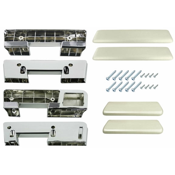 RestoParts Pearl Front/Rear Armrest Kit 1965-1967 GTO Skylark Chevelle 442