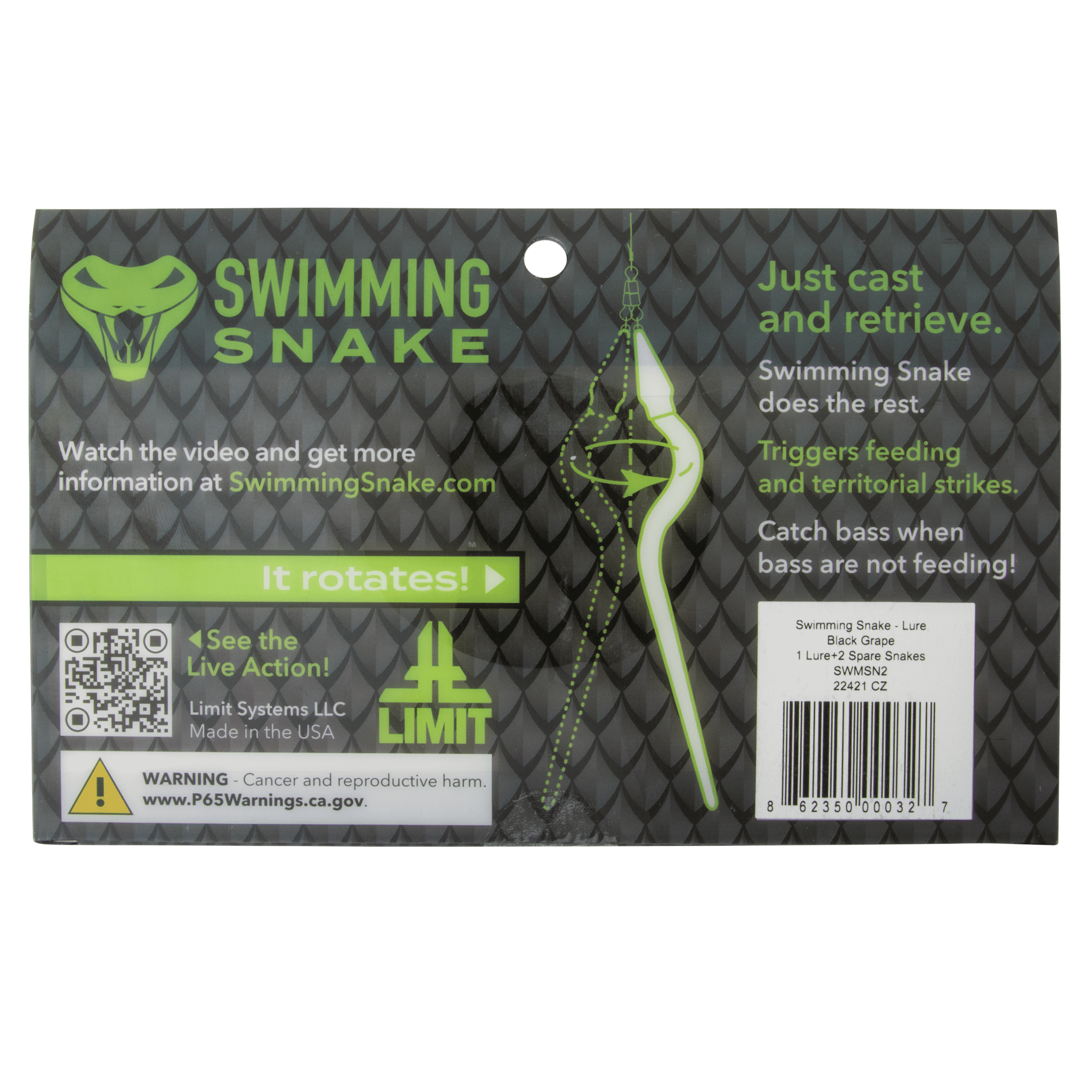 Swimming Snake Black Grape