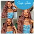 thumbnail image 5 of Bulk Braiding Hair Human Hair Deep Wave Colored Unprocessed No Weft Boho Braids Human Hair Bulk Extensions Brazilian Remy Hair,1b-100g-14inches-100g, 5 of 7