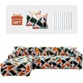 thumbnail image 1 of 2pcs Sectional Couch Covers, Printed L-Shaped Sofa Covers, Stretch Couch Slipcovers for Sectional Sofa, Sofa Slipcovers with 2 Pillowcases (Pattern KL, Medium + Large), 1 of 8