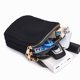 thumbnail image 5 of Typpkmm Women Mini Crossbody Bag, Black Faux Leather Shoulder Purse, Zip Closure Handbag for Daily Errands, Deep Purple, 5 of 7