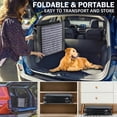 thumbnail image 2 of Dog Ramp for Car, 71" Long & 17.3" Wide Portable Dog Ramps for Large Dogs with Non-Slip Rug Surface Dog Car Ramp for SUV Car & Truck, Folding Dog Ramp Up to 250LBS, 2 of 7