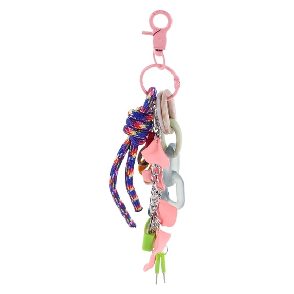 LOLIPPYY Aesthetic Multi Color Acrylic Keychain Charm for Fashionable Purse Decorations