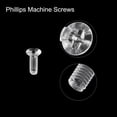 thumbnail image 4 of Unique Bargains M2x6mm Plastic Phillips Machine Screws, PC Flat Head Machine Bolts 10 Pack, 4 of 4