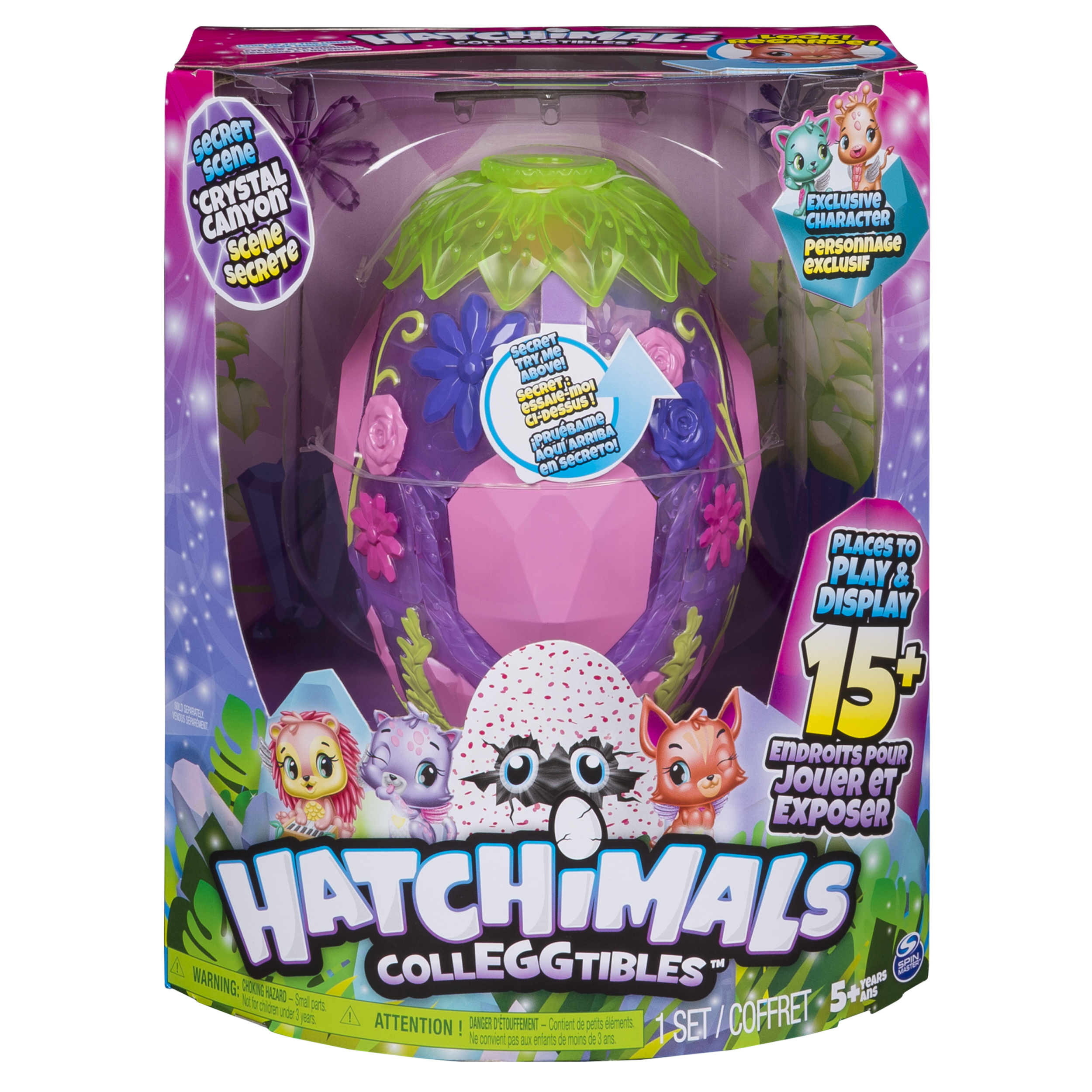 Hatchimals CollEGGtibles, Crystal Canyon Secret Scene Playset with Exclusive Hatchimals CollEGGtible - image 2 of 8